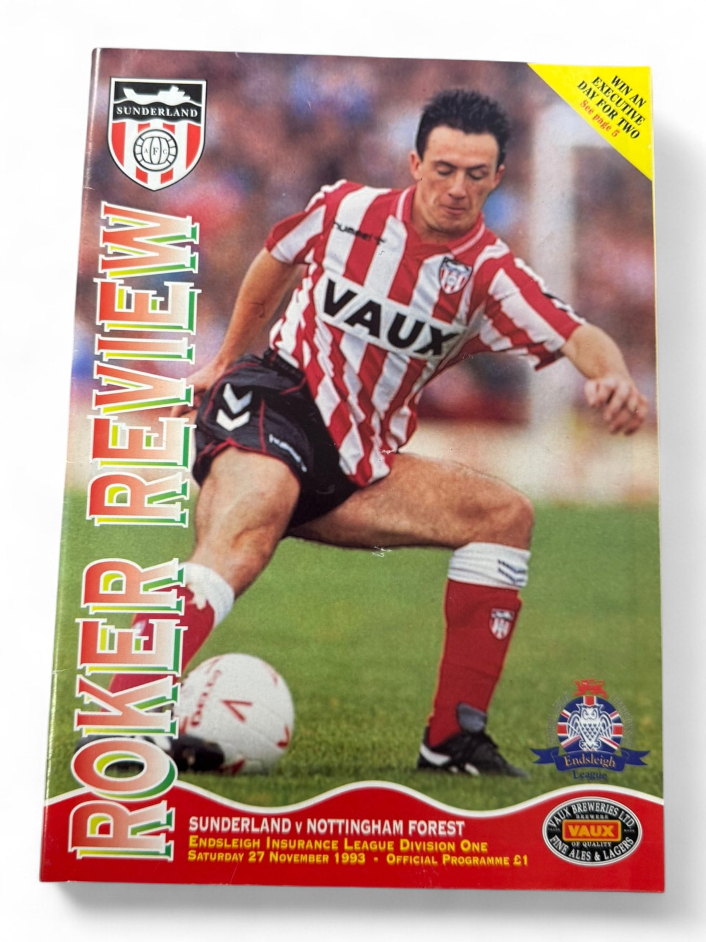 Sunderland v Nottingham Forest 1993 programme