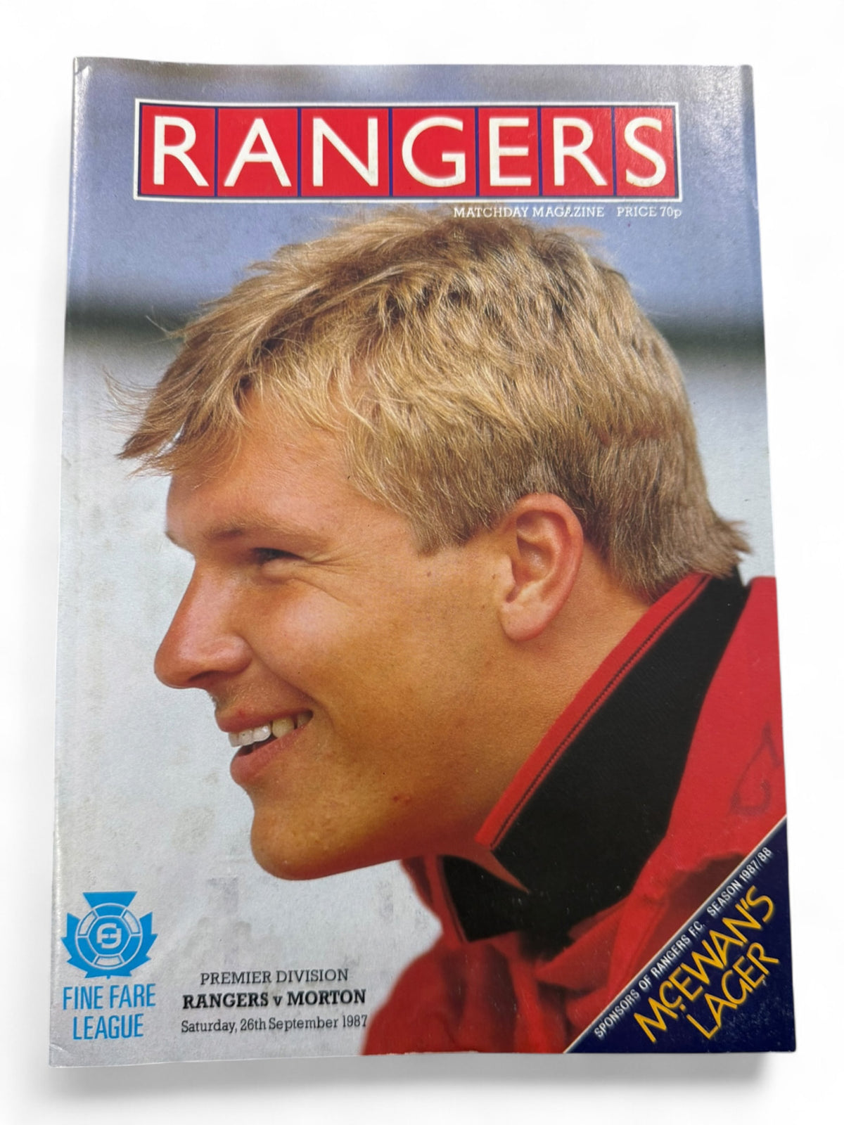 Rangers v Morton 1987 programme