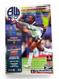 Bolton Wanderers v Nottingham Forest 1999 programme