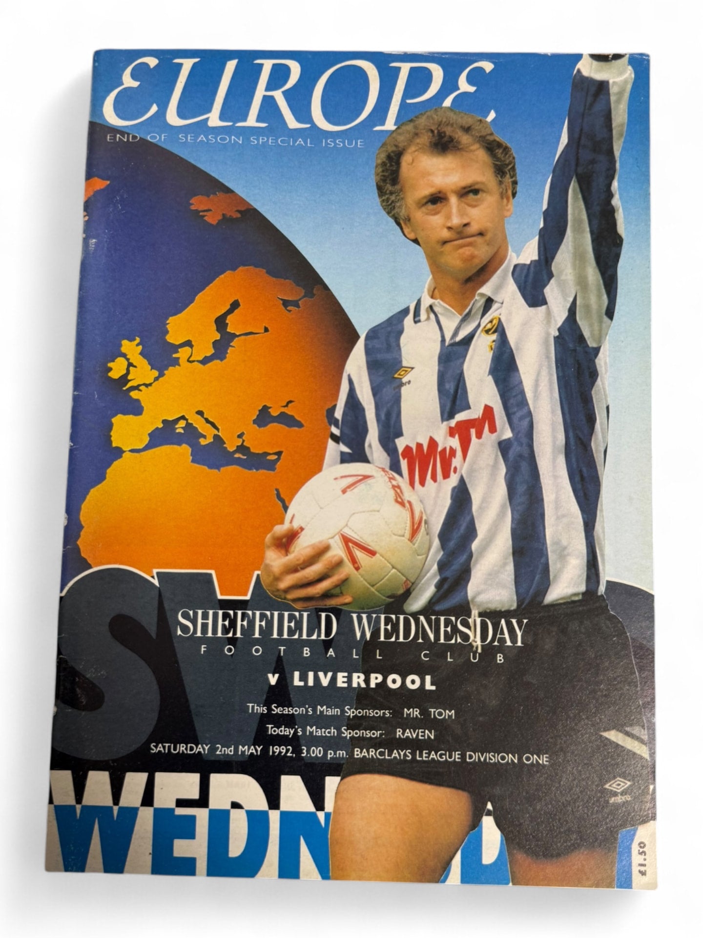 Sheffield Wednesday v Liverpool 1992 programme