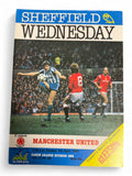 Sheffield Wednesday v Manchester United 1985 programme