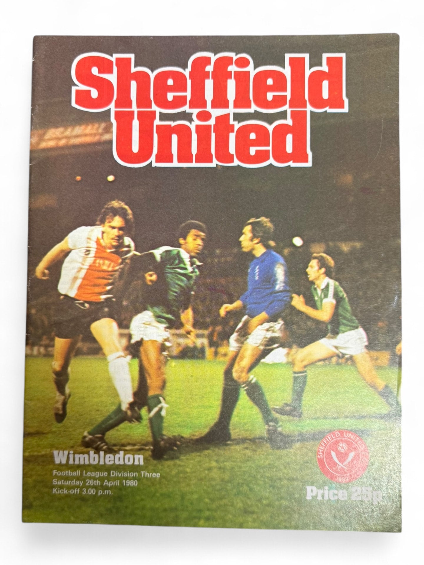 Sheffield United v Wimbledon 1980 programme