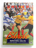Sheffield United v Aston Villa 1992 programme