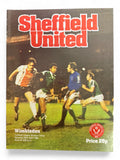 Sheffield United v Wimbledon 1980 programme second copy