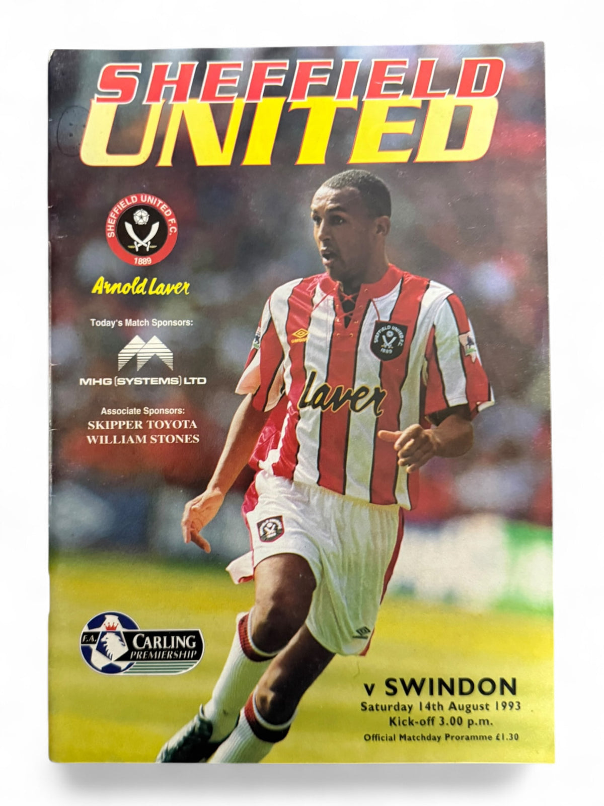 Sheffield United v Swindon 1993 programme