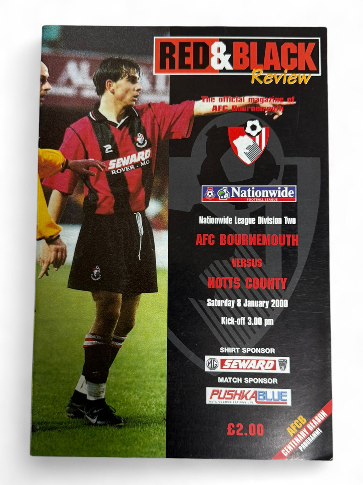 AFC Bournemouth v Notts County 2000 programme