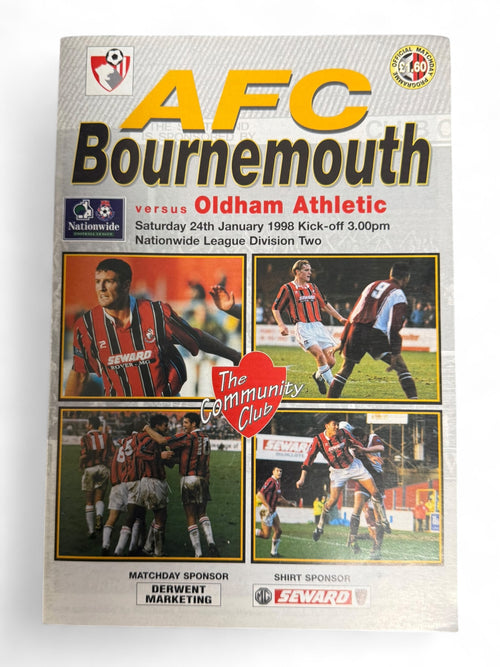 AFC Bournemouth v Oldham Athletic 1998 programme
