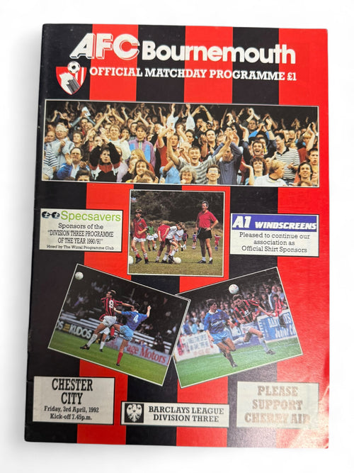 AFC Bournemouth v Chester City 1992 programme