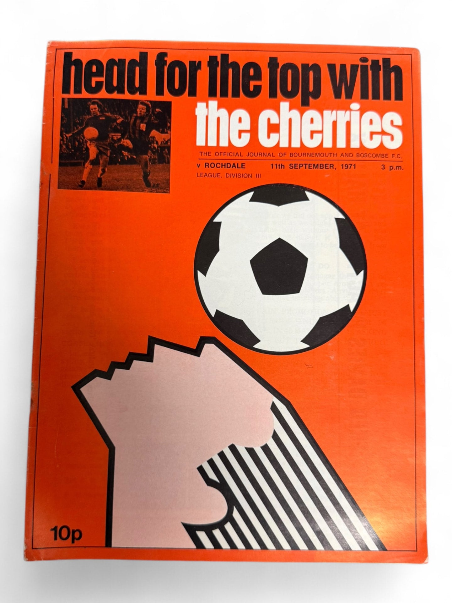 Bournemouth v Rochdale 1971 programme