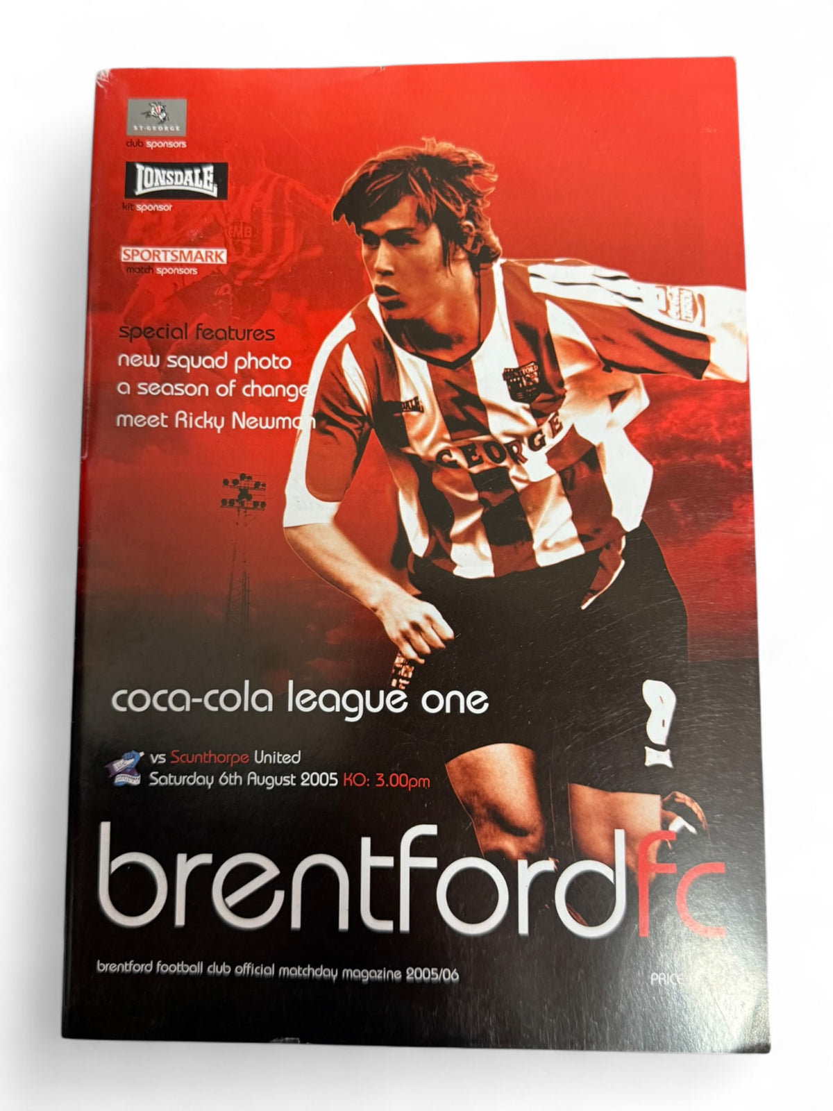 Brentford v Scunthorpe United 2005 programme