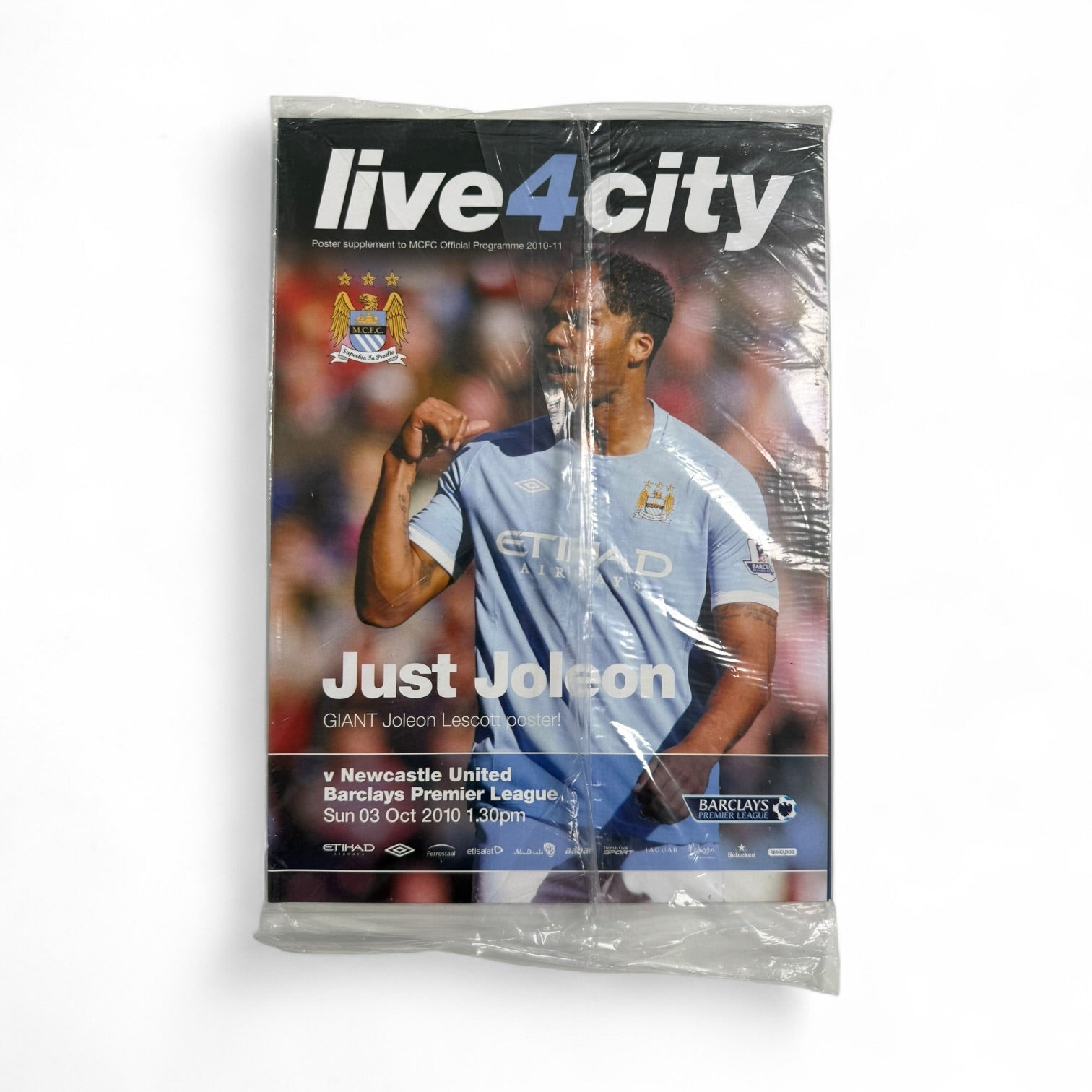 Manchester City vs Newcastle United 2010/11 programme