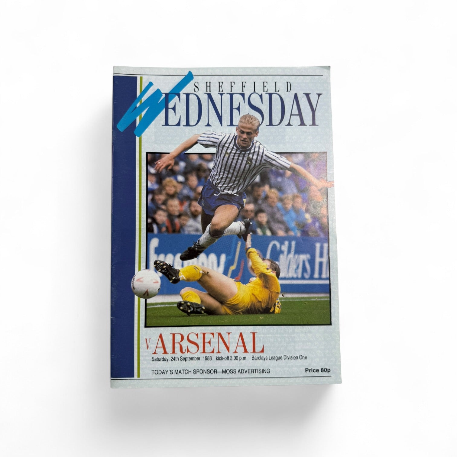 Sheffield Wednesday vs Arsenal 1988/89 Retro Match Day Programme