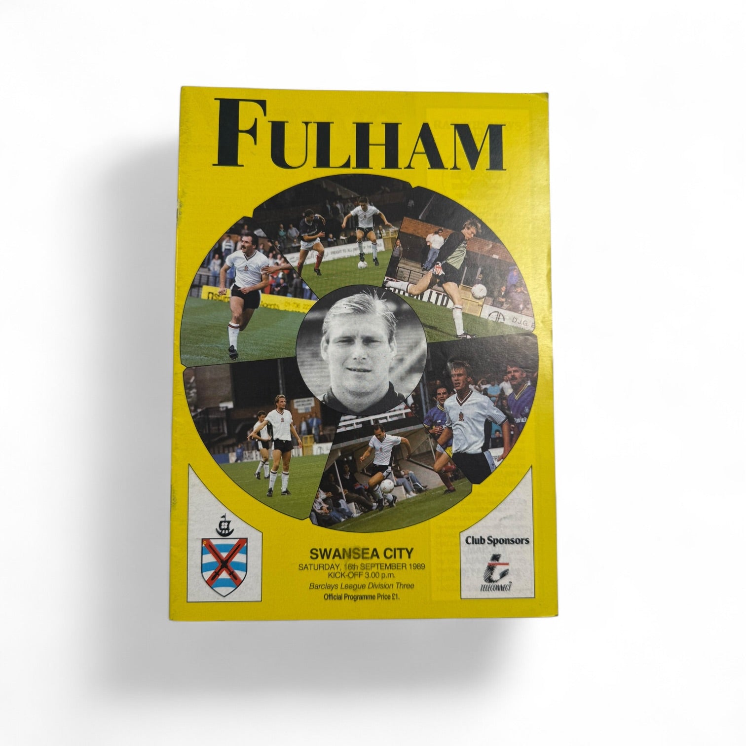 Fulham vs Swansea City 1989/90 Retro Match Day Programme