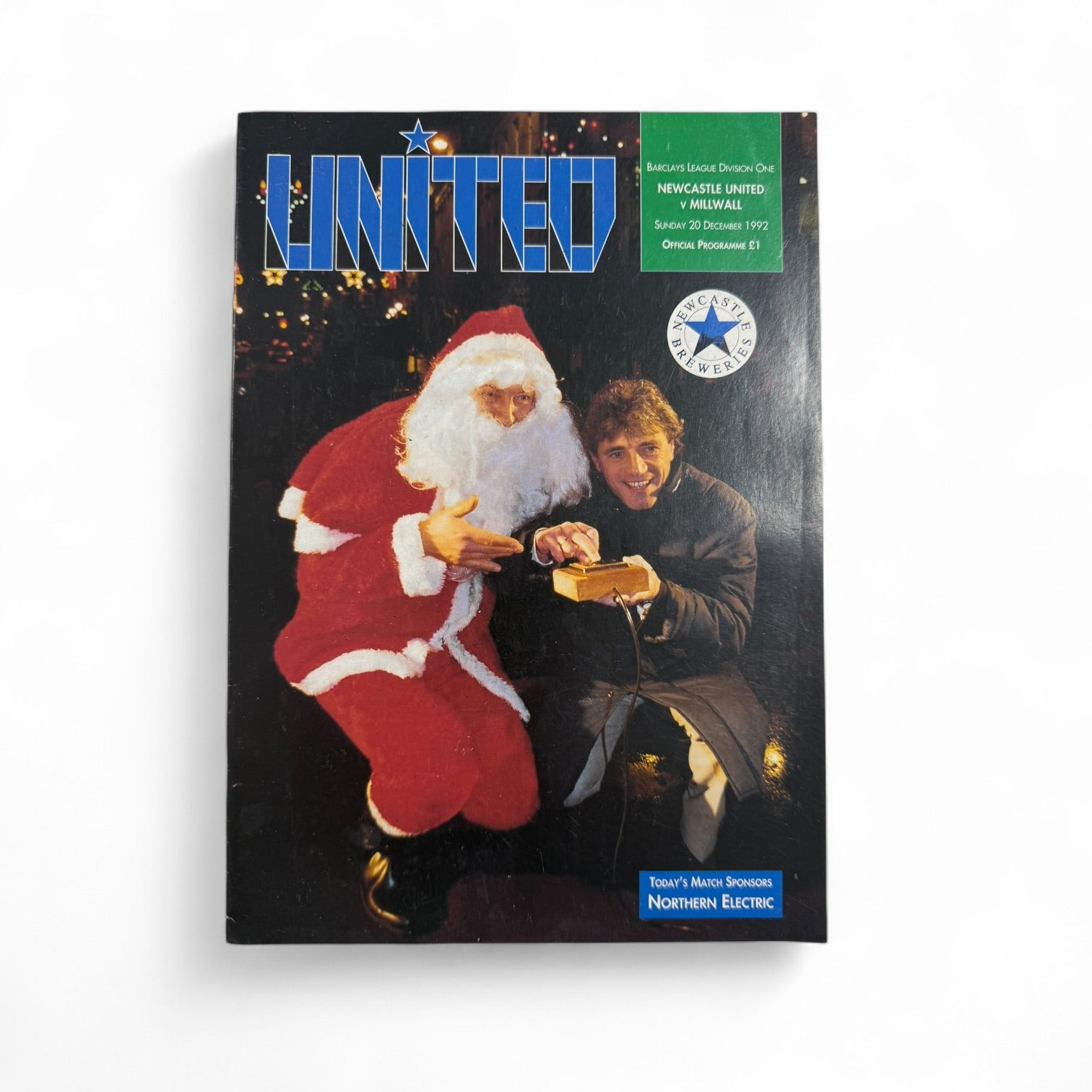 Newcastle United vs Millwall 1992/93 Retro Match Day Programme