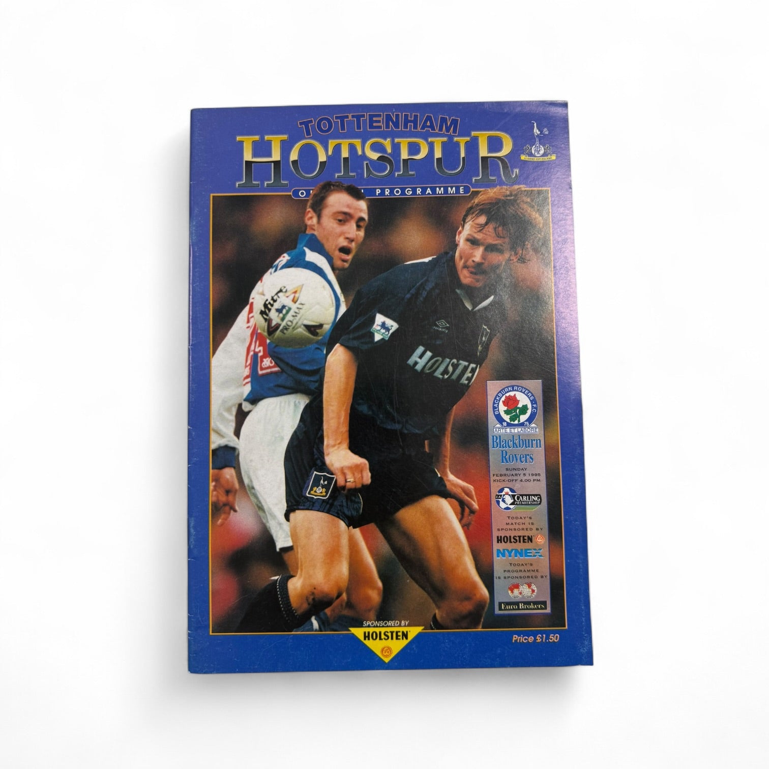 Tottenham Hotspur vs Blackburn Rovers 1994/95 Retro Match Day Programme