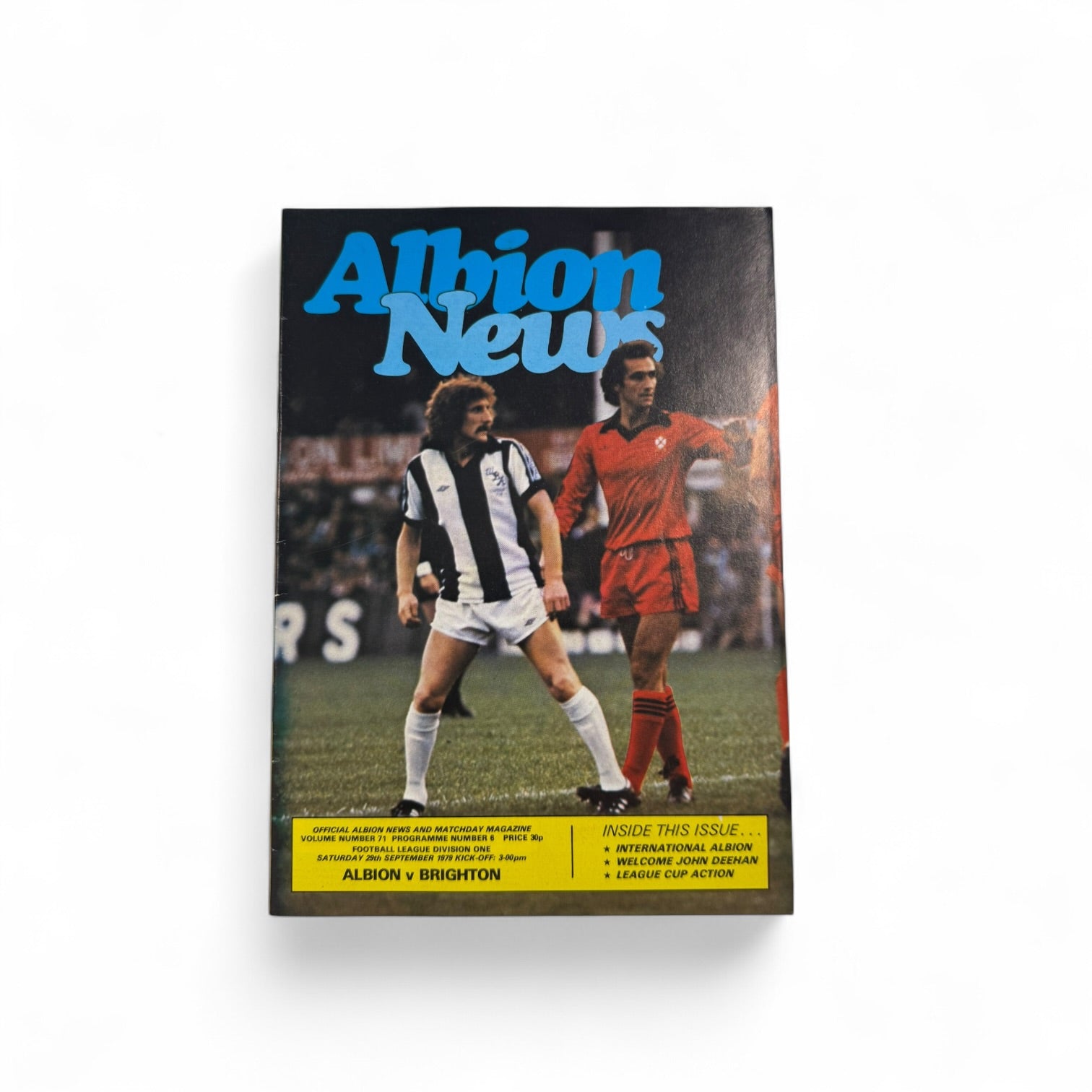 West Bromwich Albion vs Brighton 1979/80 Retro Match Day Programme