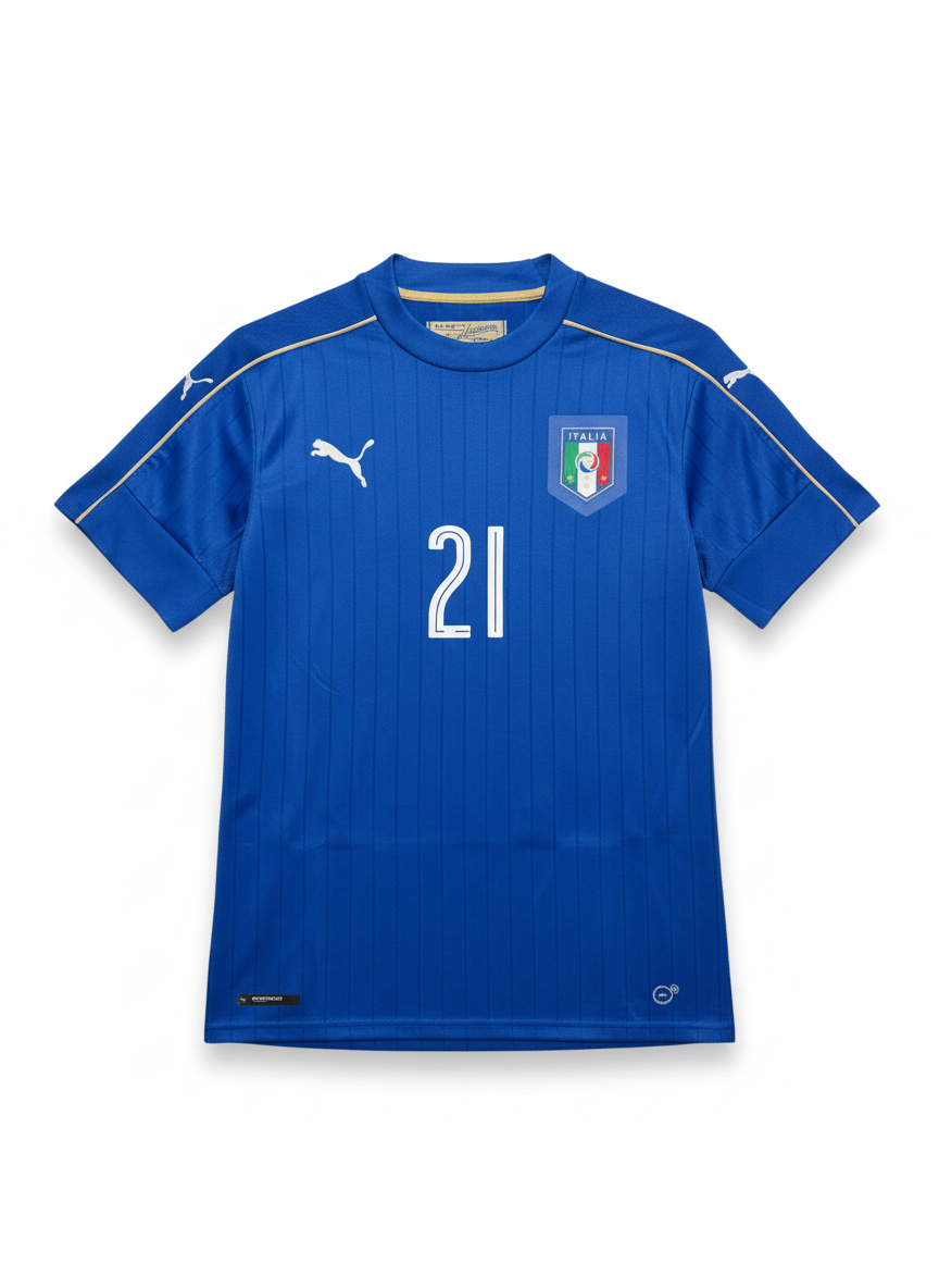 Italy 2016-17 Home Football Shirt - PIRLO 21 - Front