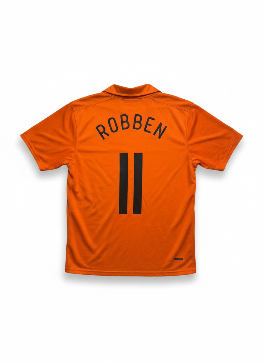 Netherlands 2006-08 Home Football Shirt - ROBBEN 11 - Back