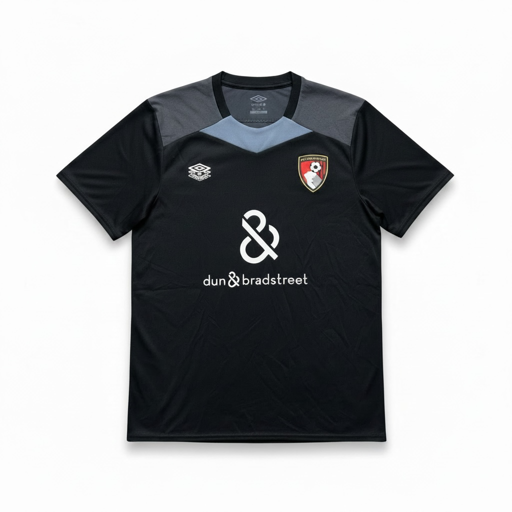 AFC Bournemouth 2024/25 Black Training Shirt - Front