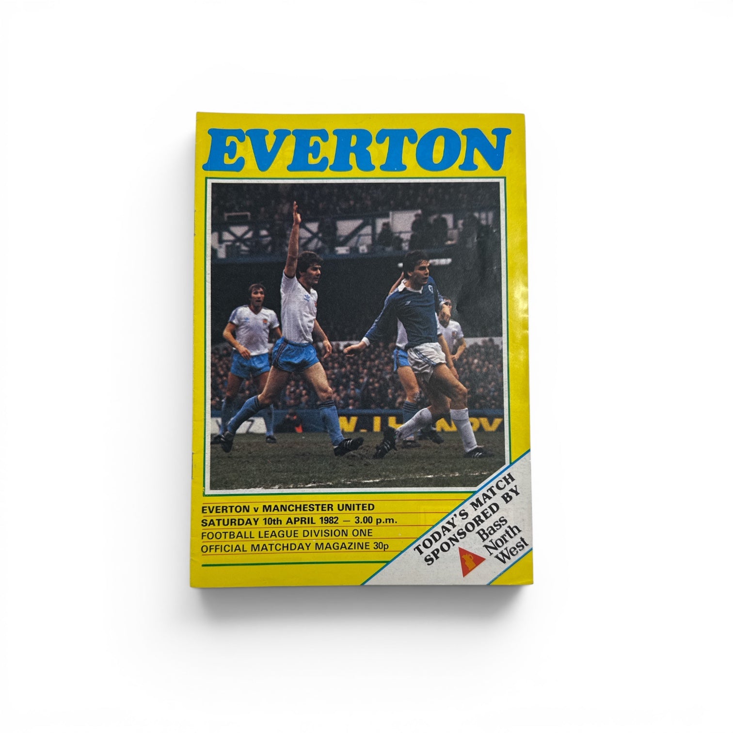 Everton vs Manchester United 1981/82 programme