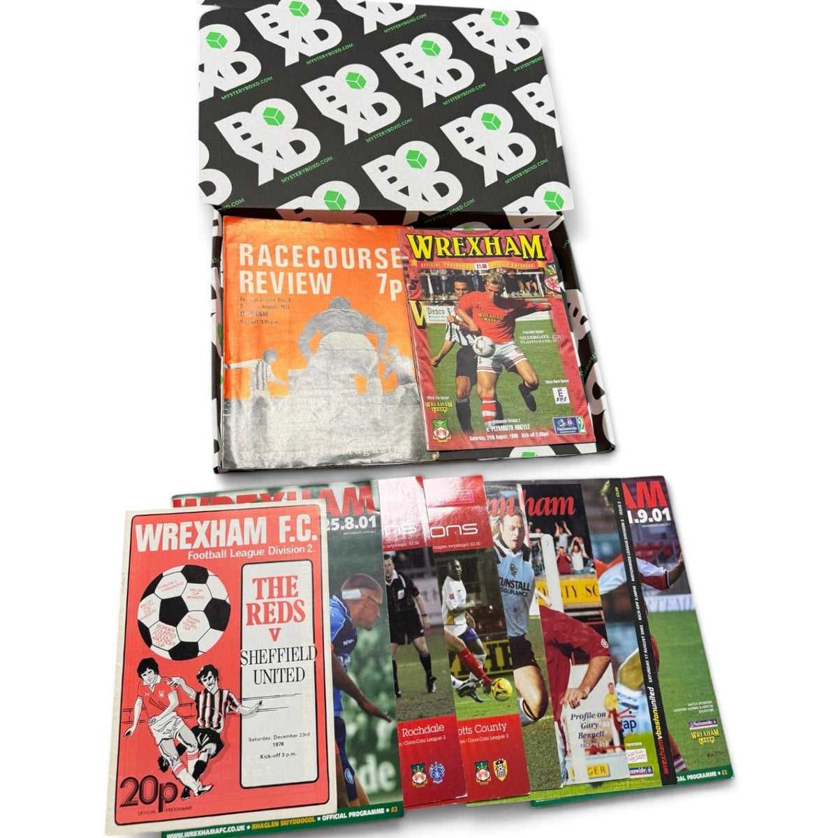 Wrexham Retro Programmes Mystery Gift Box (10 Pack)