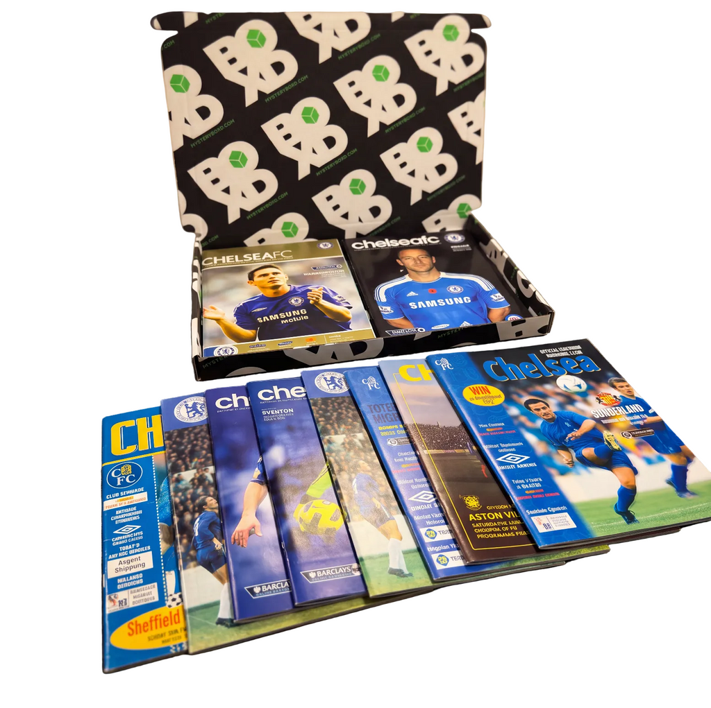 Chelsea Retro Programmes Mystery Gift Box (10 Pack)