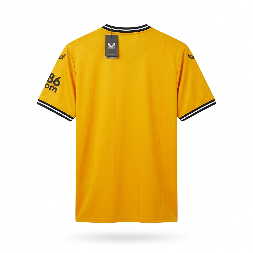 Wolves 2023-24 Home Football Shirt - Back