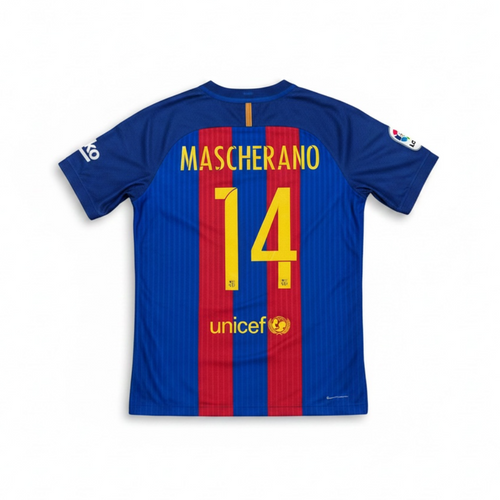 Barcelona 2016/17 Home Shirt Back - Mascherano 14