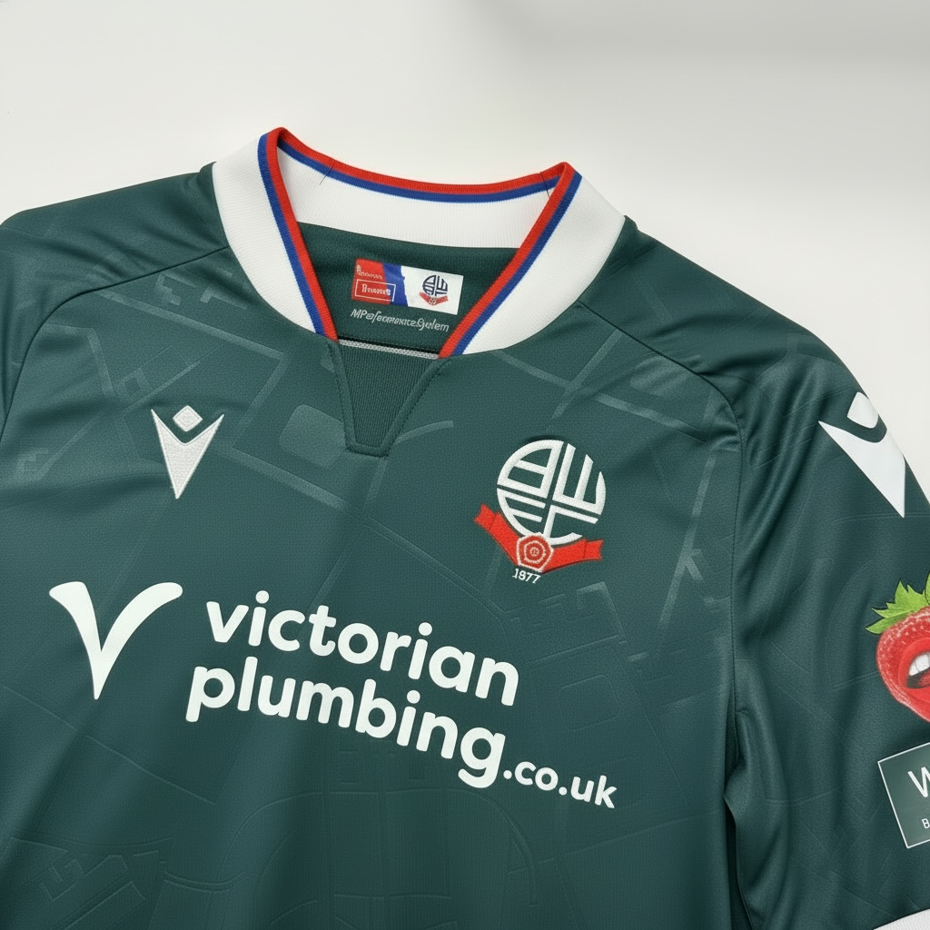 Bolton Wanderers 24/25 Away Football Shirt - Badge Detail