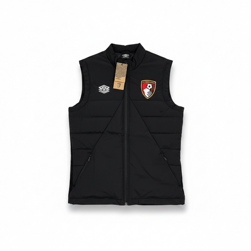 AFC Bournemouth Umbro Black Gilet - Angle