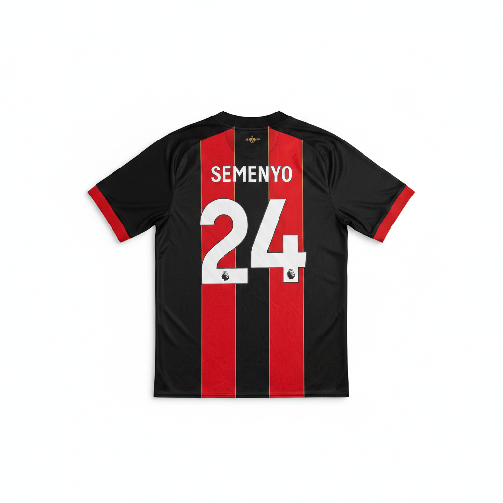 AFC Bournemouth 2024/25 Home Shirt Semenyo 24 Back