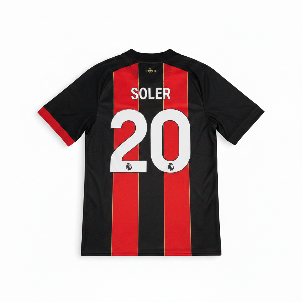 AFC Bournemouth 2024/25 Home Football Shirt - SOLER 20 back