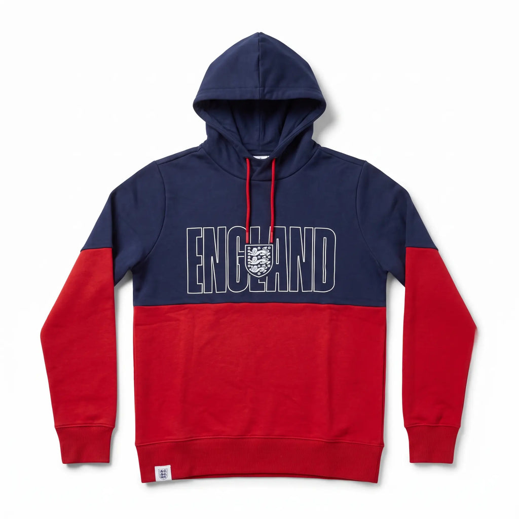England Iconic Block Overhead Hoodie - Front