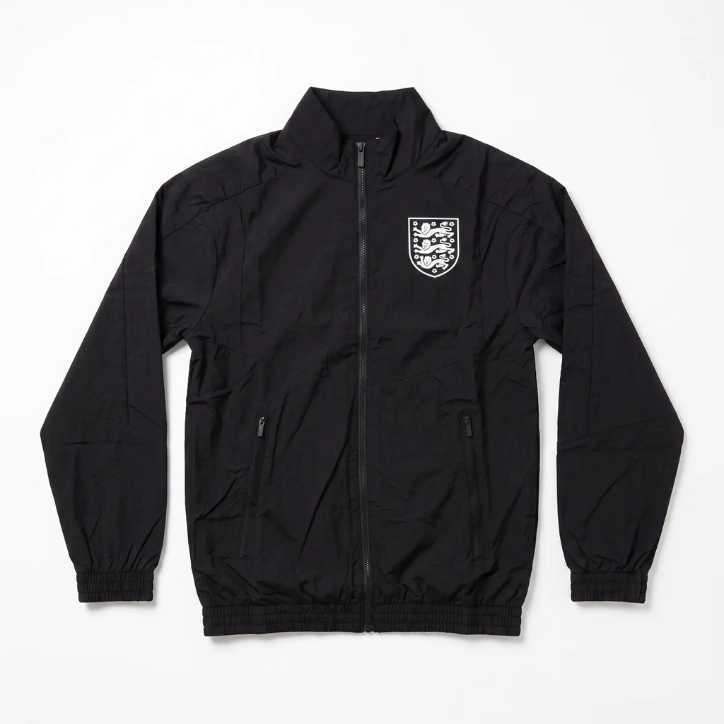 England Black Full Zip Track Jacket - Front