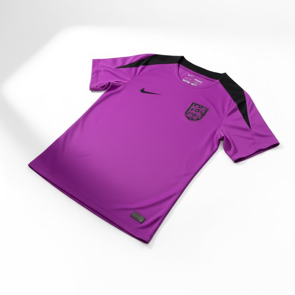 England 2025 Strike Purple Training Shirt - Angled