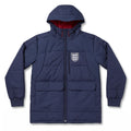 England FanTech Navy Padded Jacket - Front