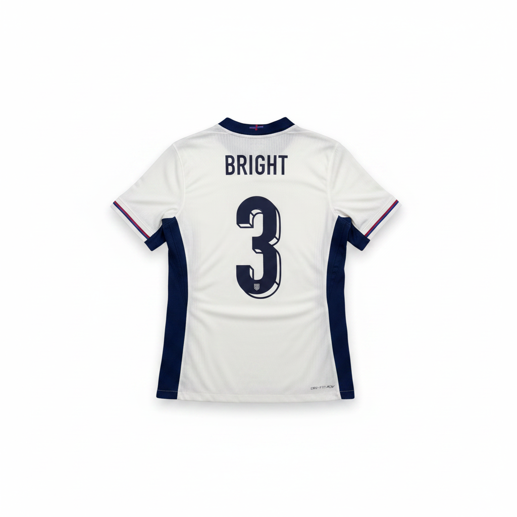 England Women 2023/24 Home Football Shirt - BRIGHT 3 - Back