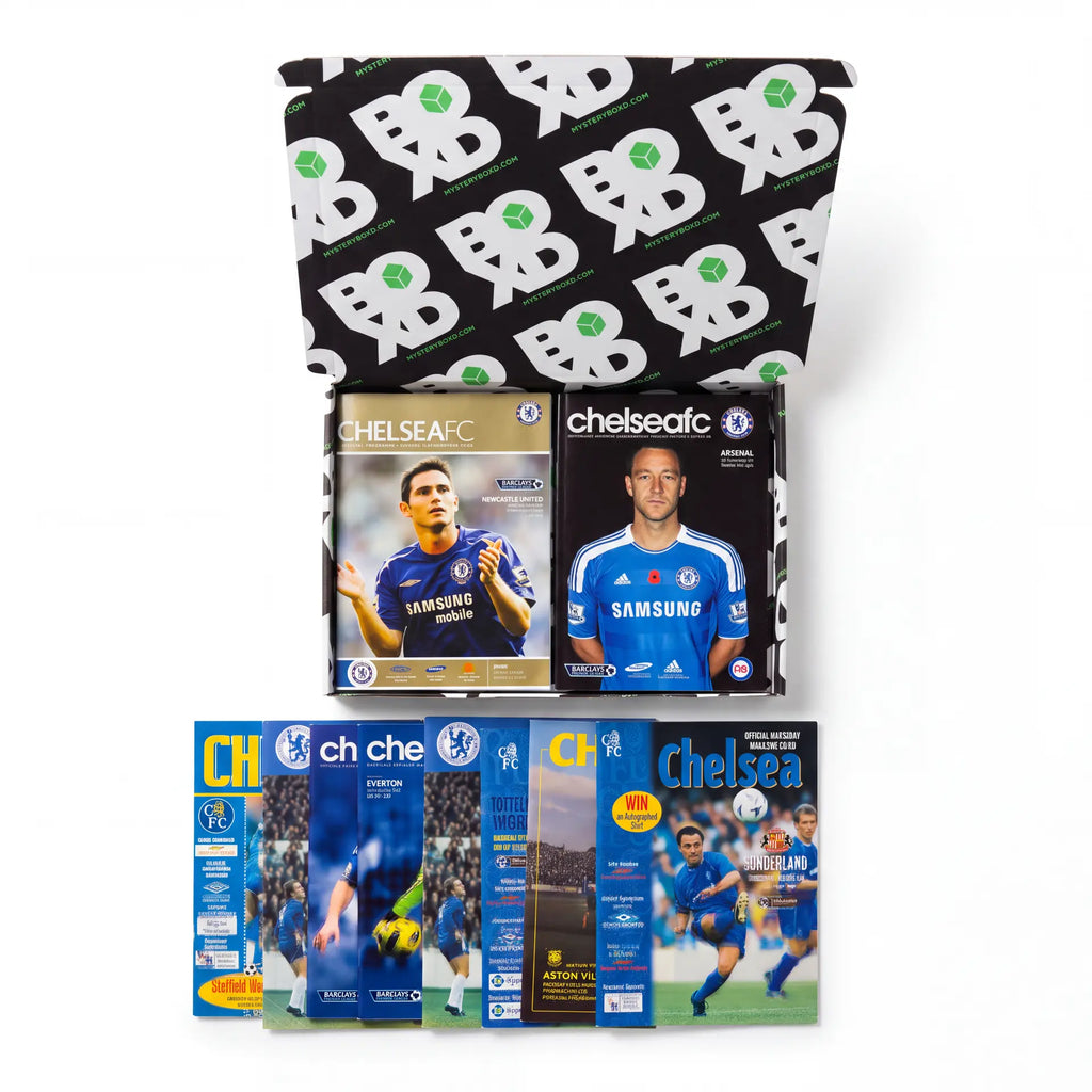 Chelsea Retro Programmes Mystery Gift Box 10 Pack
