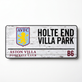 Aston Villa Retro Crest Street Sign - front flat lay