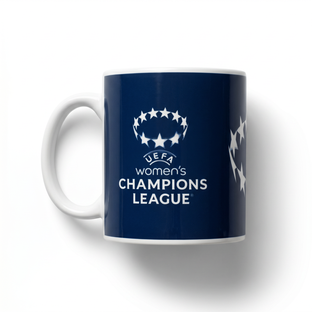 Chelsea UEFA Women's Champions League Mug - UWCL logo side