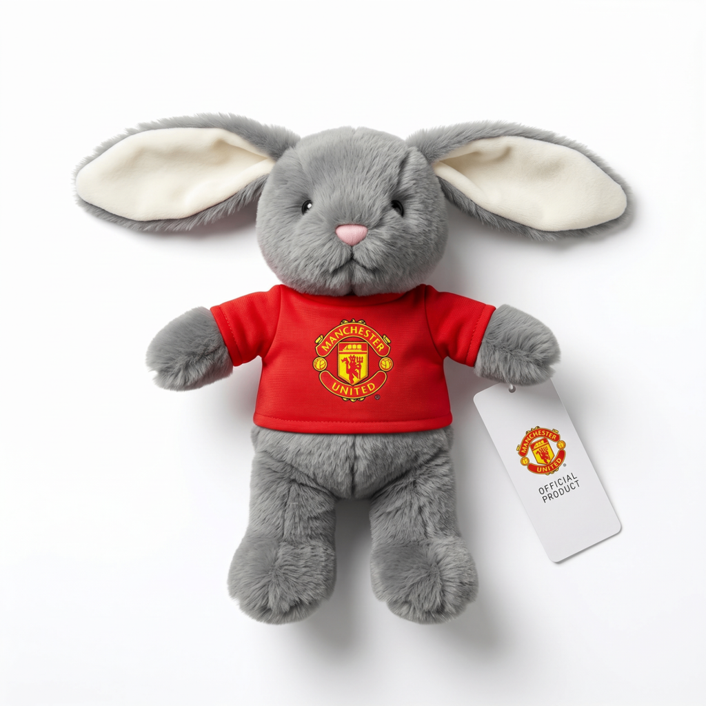 Manchester United Rabbit Plush with official product tag