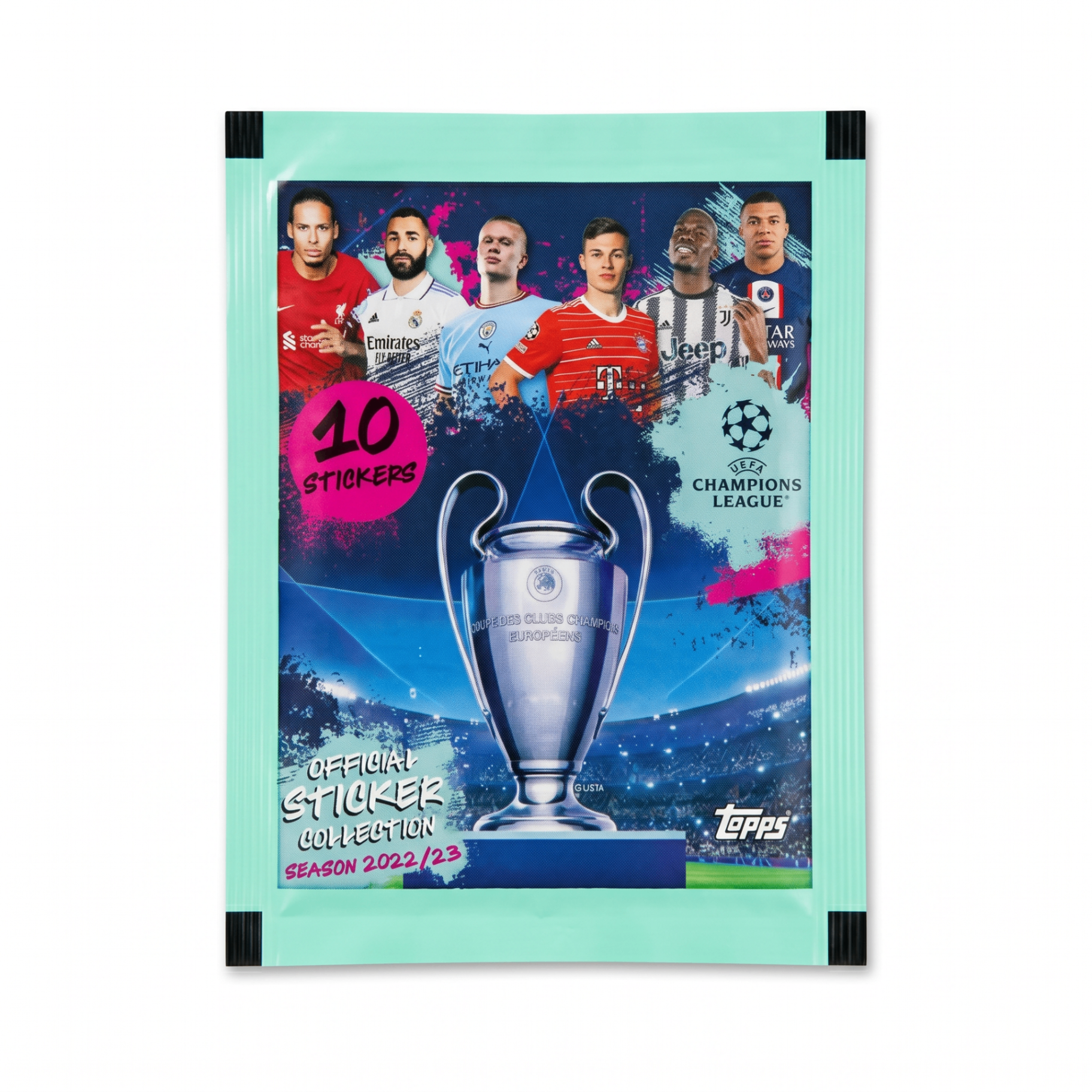Topps UCL 2022/23 Sticker Packet - front