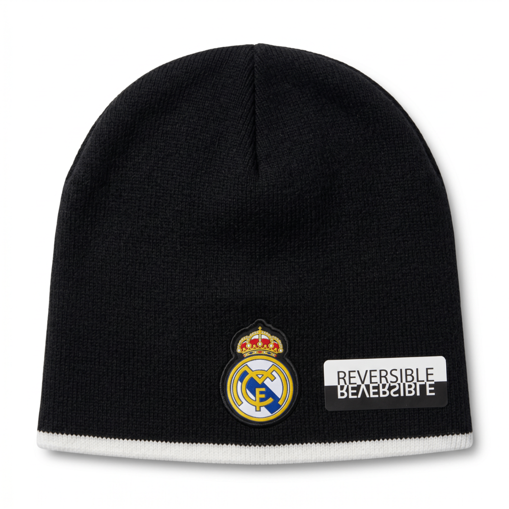 Real Madrid Reversible Knit Hat - Reversible tag detail