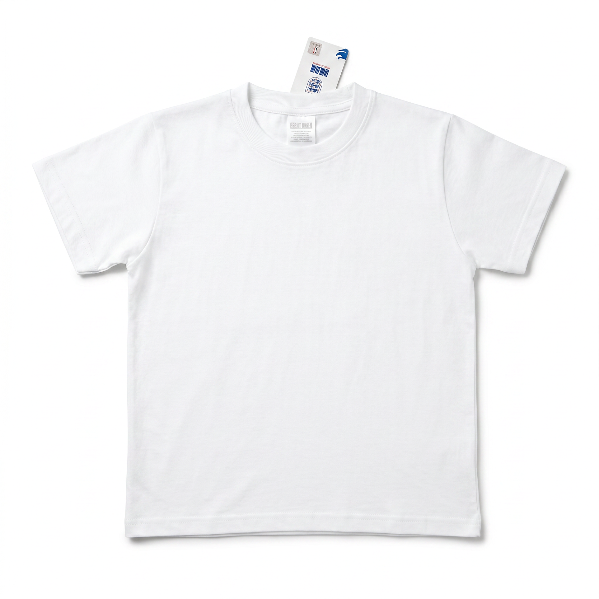 England Core Crest White T-Shirt Kids - Back