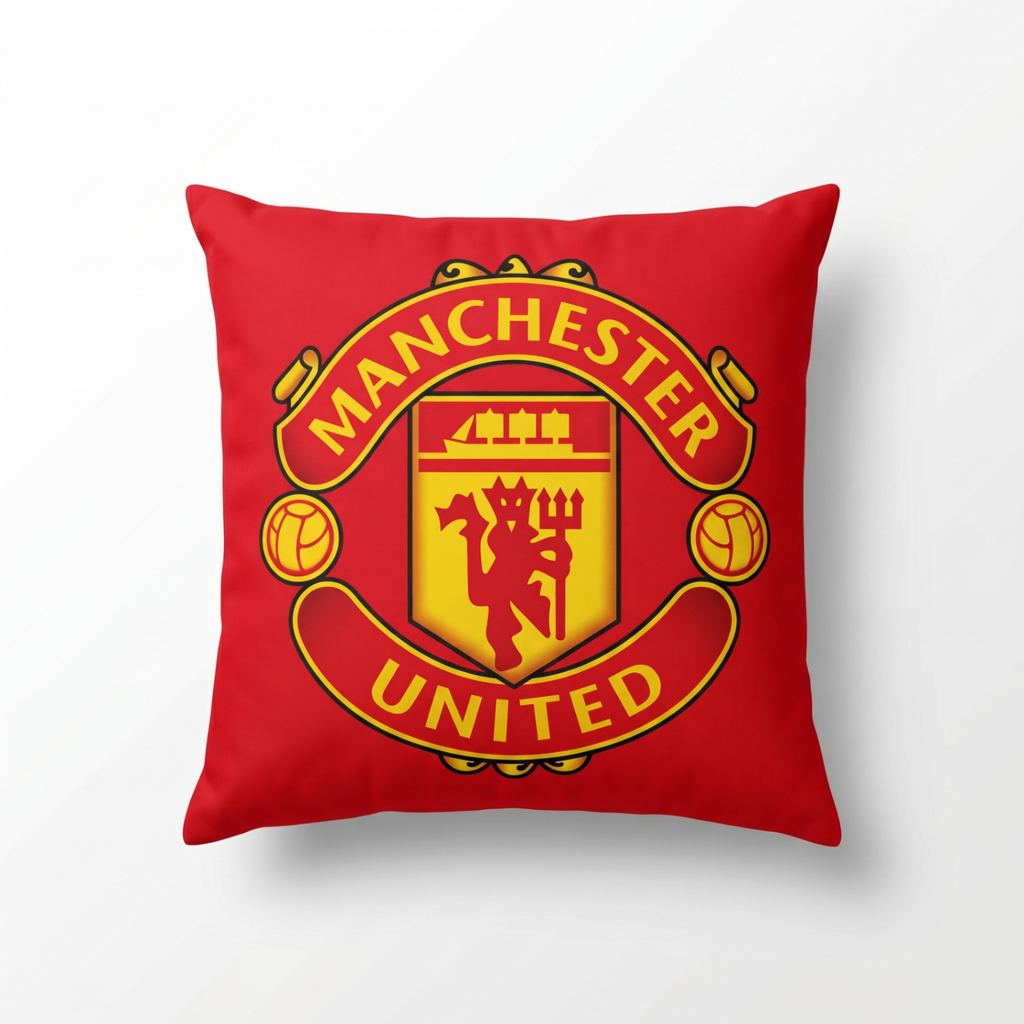 Manchester United Crest Cushion front