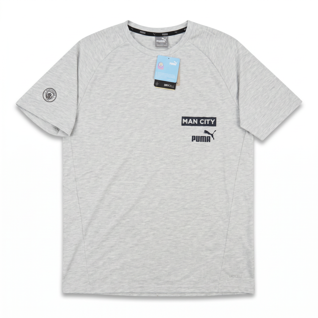 Manchester City Casuals Grey T-Shirt - front