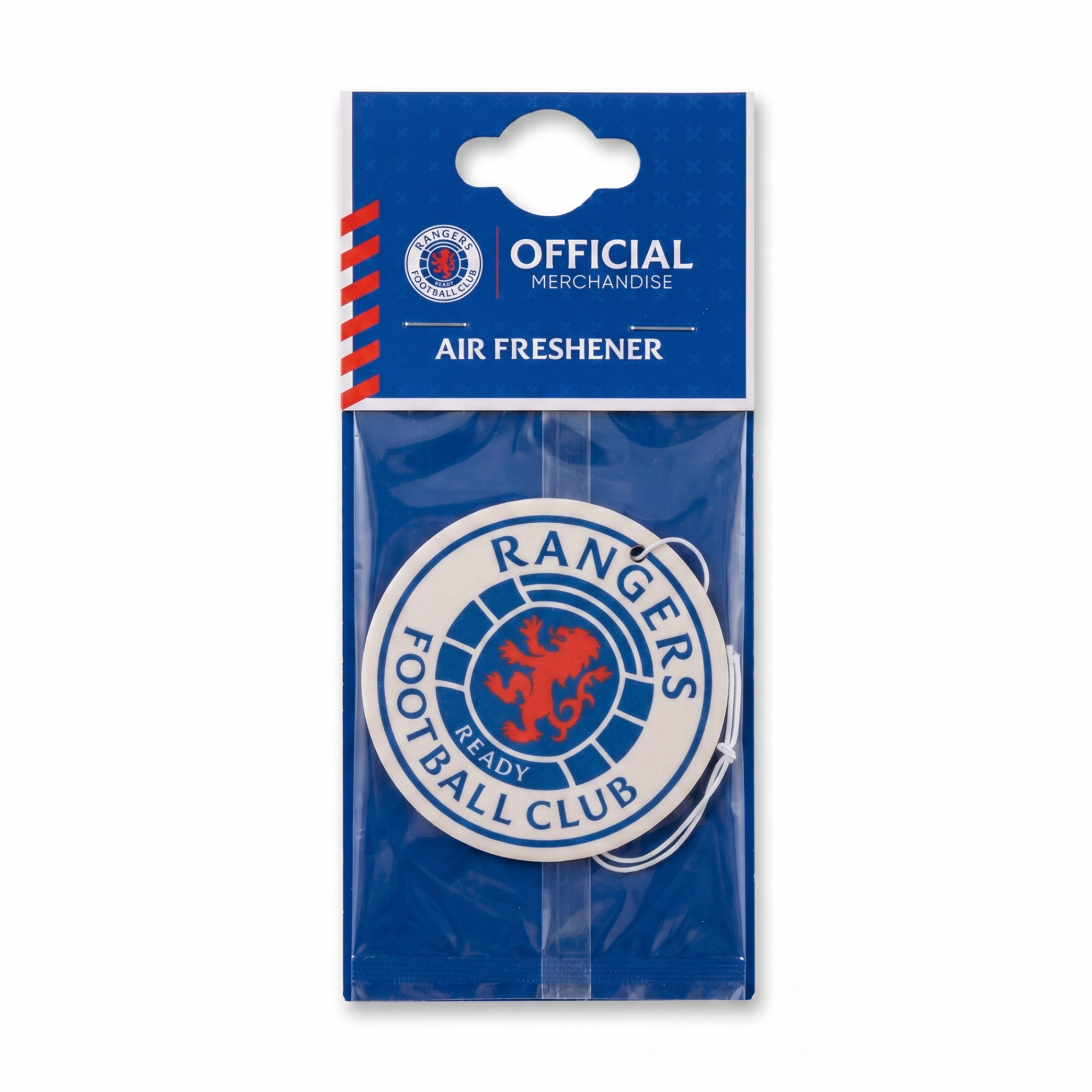 Rangers FC air freshener packaging front