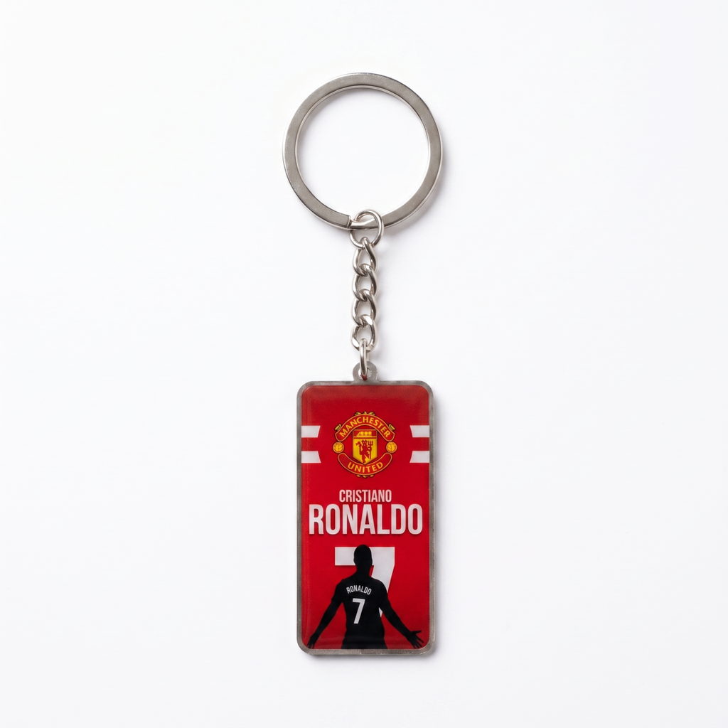 Manchester United Cristiano Ronaldo Keyring - front