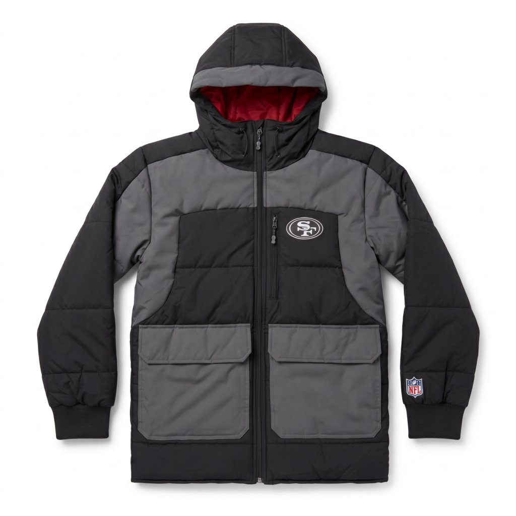 San Francisco 49ers Reflective Team Jacket - Front