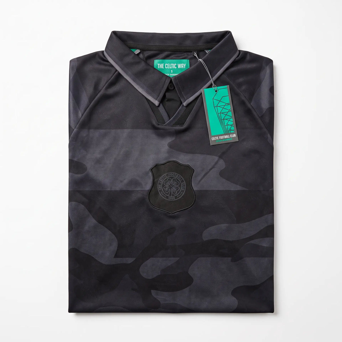 Celtic Blackout 96/97 Retro Football Shirt - Folded with tag
